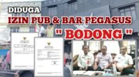 Izin  Pub & Bar  Milik “Pegasus” Terindikasi Bodong