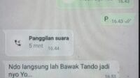 Beredar Chat di Whatssap Oknum Komisioner KPU Minta Tanda Jadi ke Peserta Seleksi PPK Agar Lulus