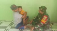 Dukung Program Perintah Cegah Stunting, Babinsa Cek Kesehatan Balita di Desa Binaan