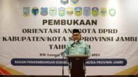 Pjs. Gubernur Sudirman Buka Orientasi Anggota DPRD Kabupaten Kota se Provinsi Jambi