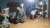 Banjir Bah Landa Dua Desa di Kecamatan Pangkalan Jambu, TNI Jadi Garda Terdepan Dalam Penyelamatan
