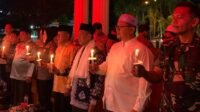 Penghormatan ke Ojol Yang Tewas Tertabrak Rantis Brimob Jakarta, Forkopimda Merangin Nyalakan 1000 Lilin Dan Doa Bersama