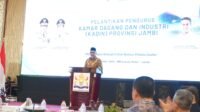 Hadiri Pelantikan Kadin, Sekda Sudirman: Sinergi Dunia Usaha dan Pemerintah Majukan Ekonomi Daerah