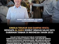 Kinerja Terukur dan Dampak Nyata: Mengapa Al Haris Disebut sebagai Salah Satu Gubernur Paling Efektif di Indonesia Tahun 2025