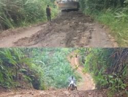 Tak Rampung Dikerjakan!! Dua Proyek Ruas Jalan di Kecamatan Muara Siau Diputus Kontrak