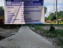 Kegiatan Fisik Kelurahan Kecamatan Tabir Tahun 2025 di Paksakan, Banyak Kegiatan Fisik Mangkrak
