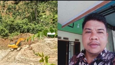 Perangkat Desa Ngaol Cukong PETI Ilegal Menggunakan Excavator