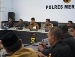 Pemkab Merangin dan Polres Gelar Rakor Lintas Sektoral, Persiapan Bagi Pemudik Agar Aman