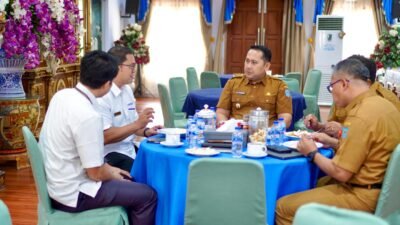 Bahas Program Strategis, Bupati M. Syukur Sambut Kunsil Kepala KPPN Bangko