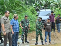 Bupati M. Syukur Tinjau Jalan Karya Bhakti TNI di Desa Tiangko