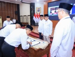 Lantik 10 Pejabat, Menaker Tekankan Penguatan K3 dan Tata Kelola yang Akuntabel
