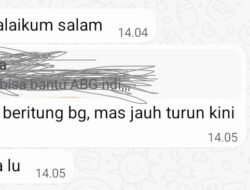 Chat Whatsapp Oknum PPPK Bertugas di SD 94 Tanjung Mudo Bukti Nyata Bahwa  “Aktor” Pemain Tambang Ilegal