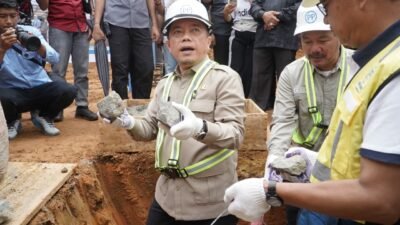 Bersama Bupati Gubernur Al Haris Letakkan Batu Pertama Pembangunan RSUD Bukit Tengah di Kerinci