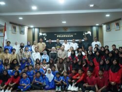 Bupati M. Syukur Lepas Kontingen Marching Band dan Basket Junior Berlaga Tingkat Provinsi dan Regional