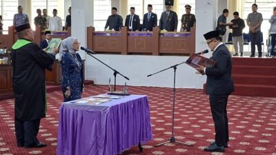 Wabup Khafidh Hadiri Pelantikan PAW Anggota DPRD Merangin Wilke Efrilla
