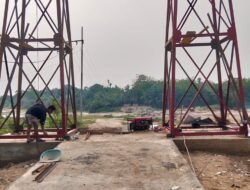 Pembangunan Jembatan Gantung Desa Pulau Aro Terus Dikebut, Warga: Terimakasih Banyak