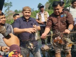 Selain Gelar Pasar Murah, Kunker Bupati M Syukur di Kecamatan Muara Siau  Juga Buka Lubuk Larangan