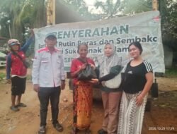 30 KK Warga SAD Pematang Kabau Sarolangun Terima Bantuan Sembako dari PT SAL 1